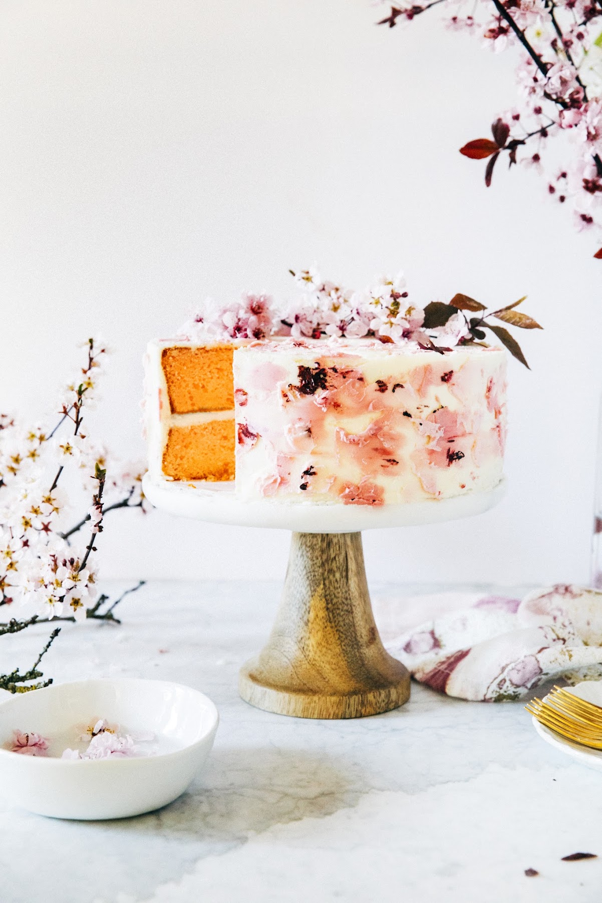 cherry blossom cake hummingbird high a desserts and baking blog