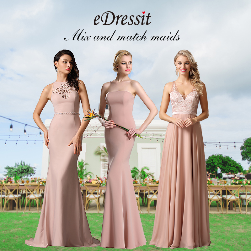 Like Fashion eDressit Three Rosy Brown Evening Bridesmaid Dresses