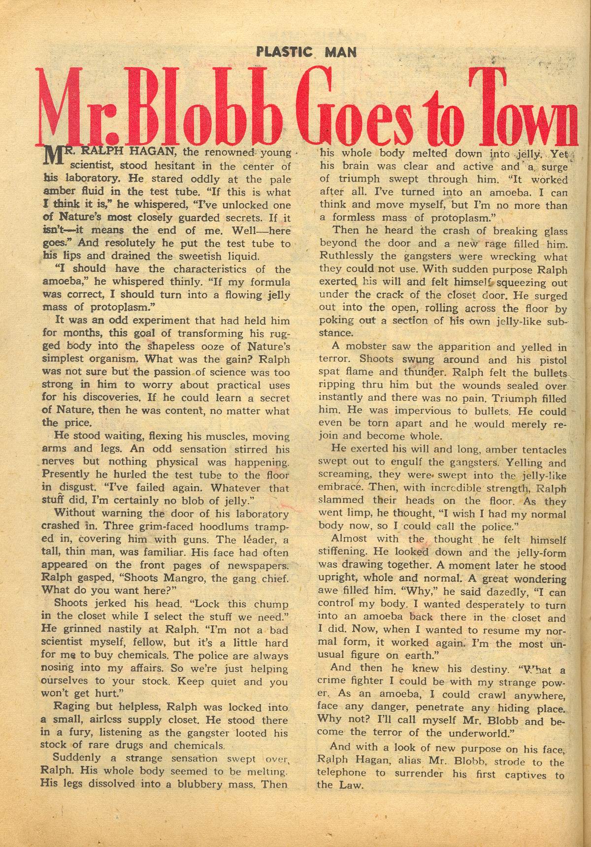 Read online Plastic Man (1943) comic -  Issue #20 - 22