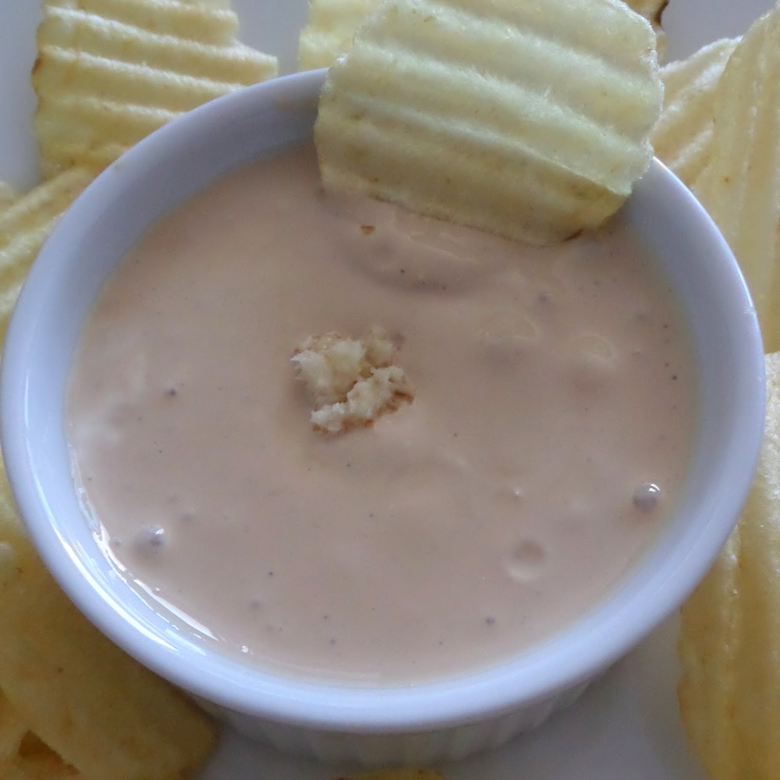 Beefy Horseradish Dip:  Spicy and pungent horseradish mixed with beef bullion and sour cream for a delicious chip dip.