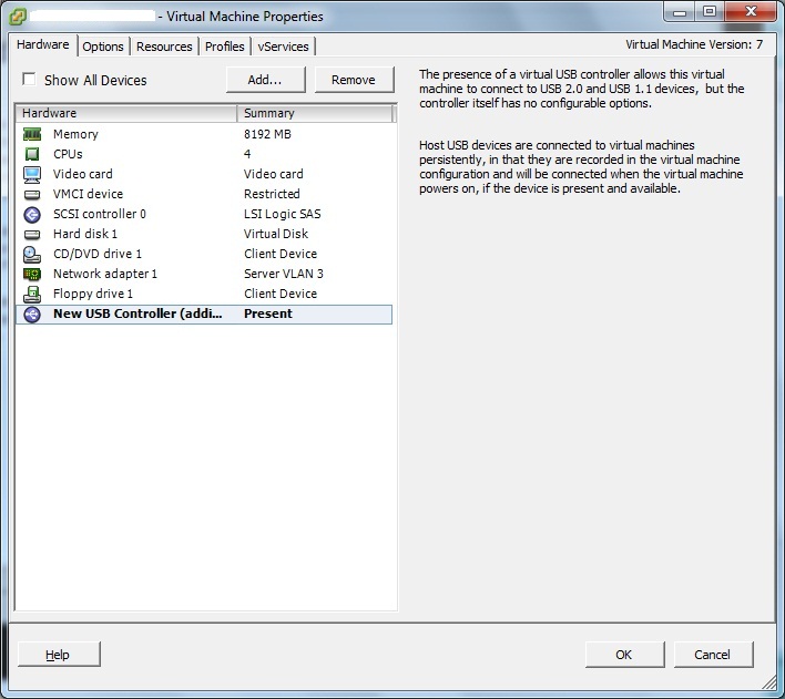 Technology Solution Connecting USB to VMware VM