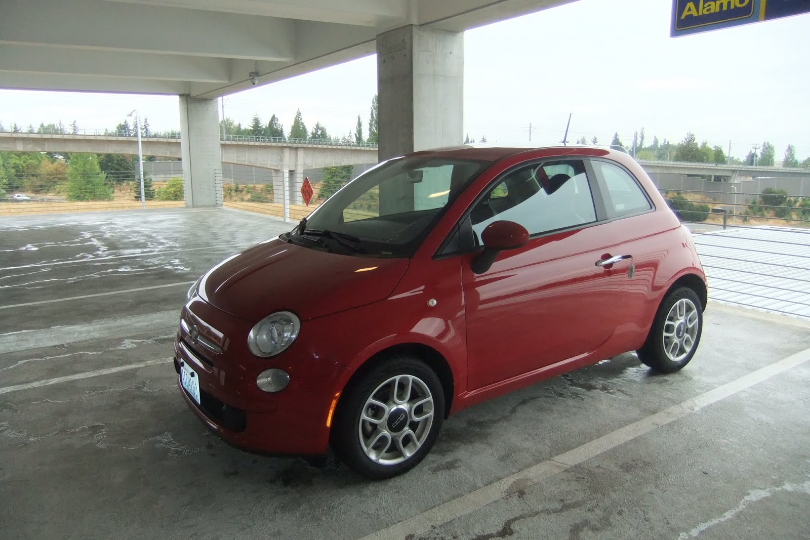 12年シアトルドライブの旅 Day1 ルパンカラーのfiat500 Sekai Drive
