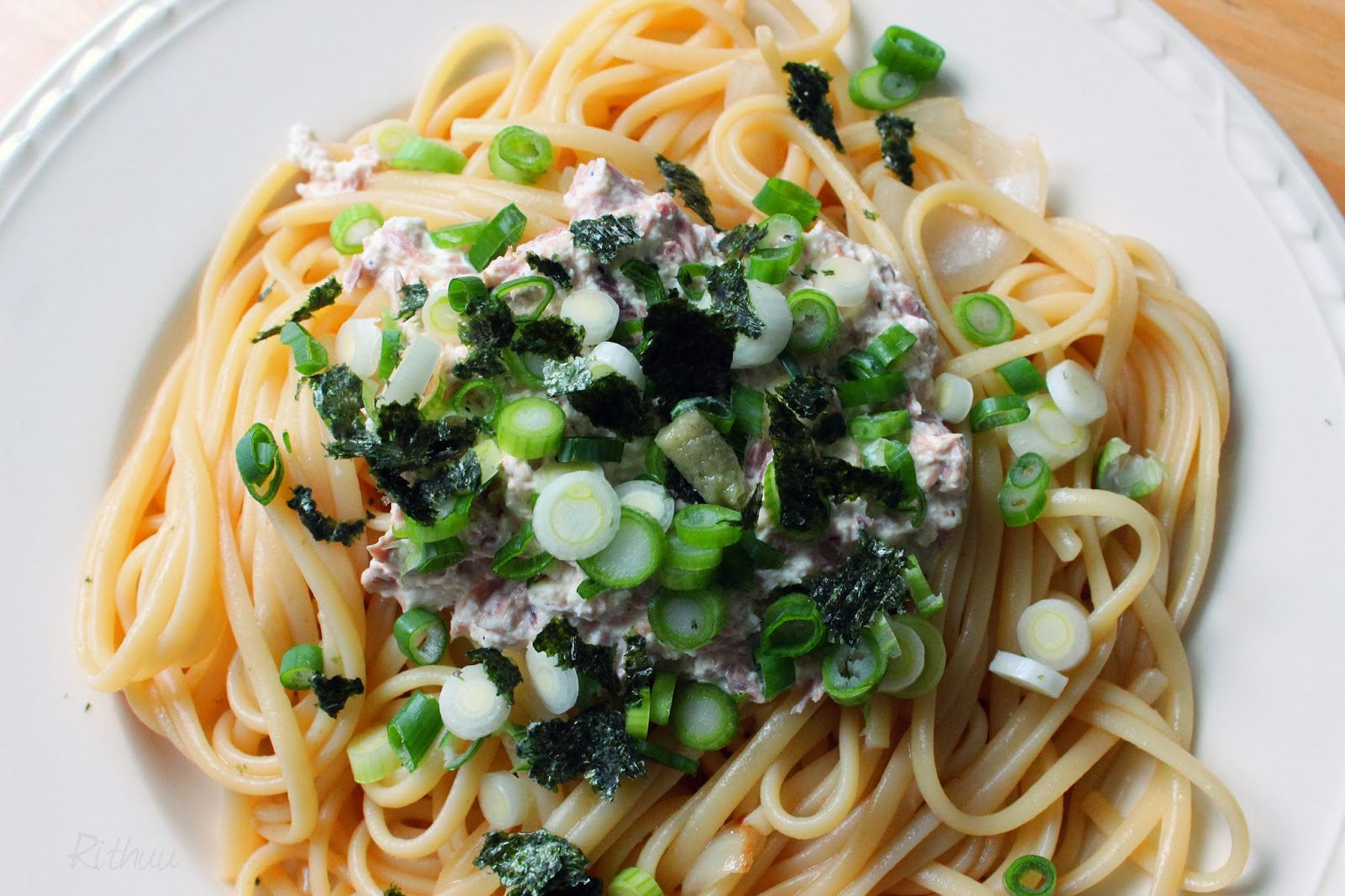 Memoirs of a NOMster Tuna Mayo Spaghetti