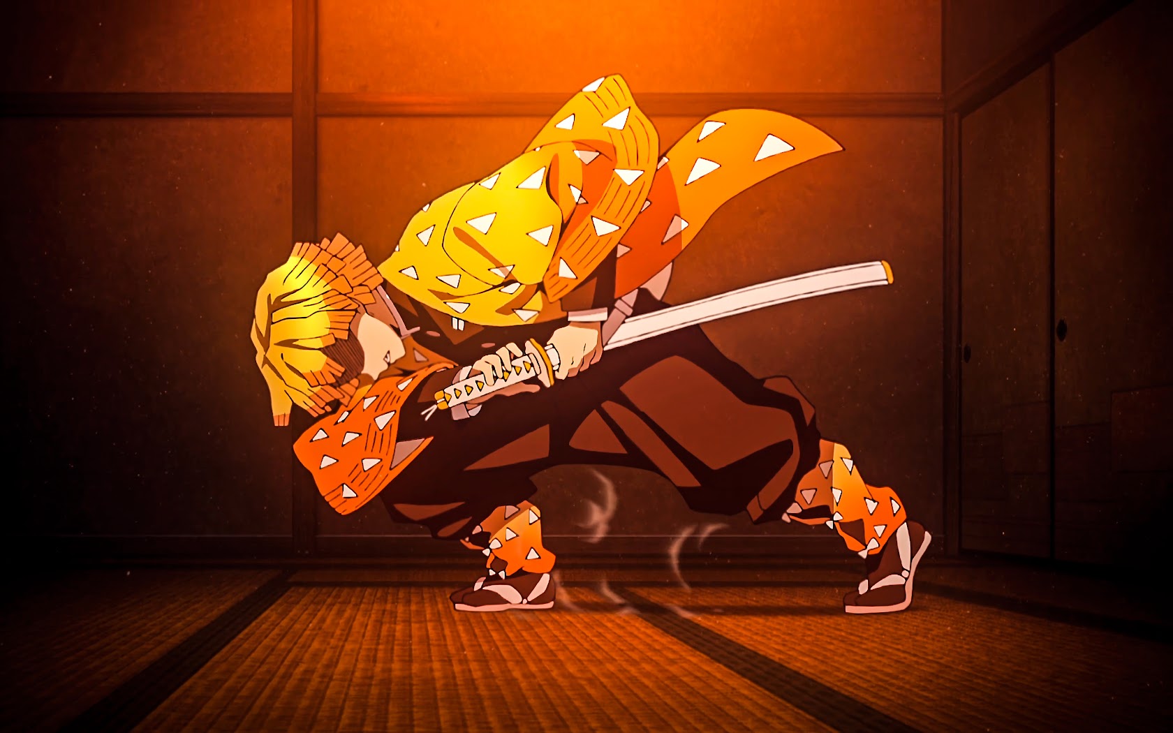 Zenitsu Agatsuma, Kimetsu no Yaiba, 4K, 130 Wallpaper