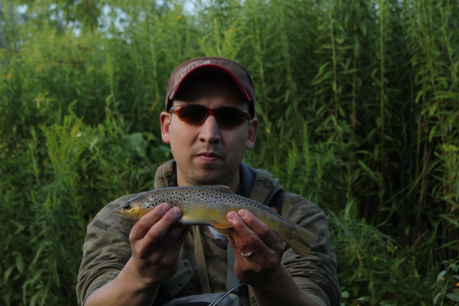 Illinois Wisconsin Fishing crossing paths iowa county trout