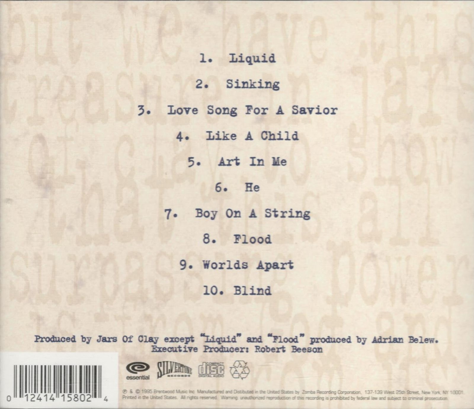 Rugged Music Jars of Clay "Jars of Clay"