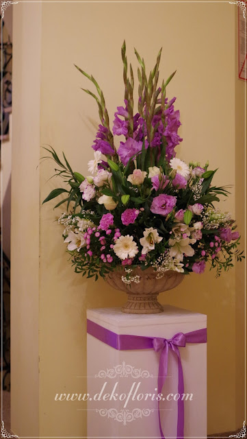 Fioletowa dekoracja weselna opolskie