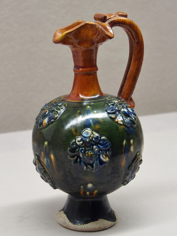 中国美術 七宝花文双耳花瓶 花生 景秦藍 花器 唐物 金属工芸 古玩 民国