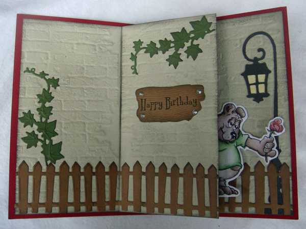 Silvias Stempelseiten: Karte mit Innenleben Silvias Stempelseiten: Karte mit Innenleben