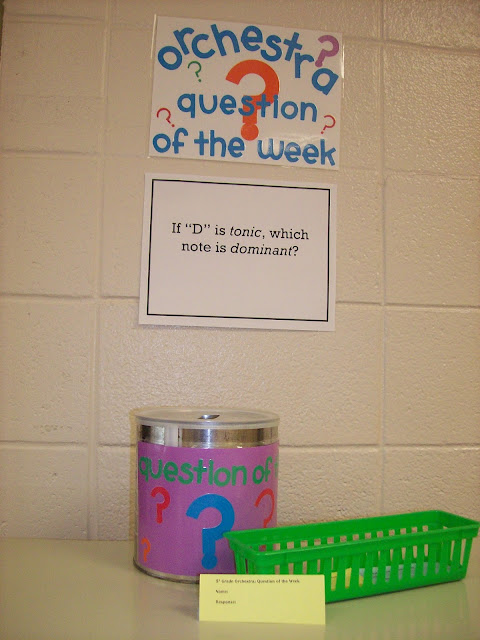 Question of the week orchestra question and response bucket