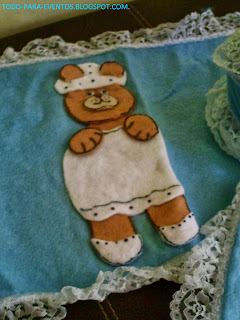 Todo Para Eventos: JUEGO DE BAÑO CON OSOS.