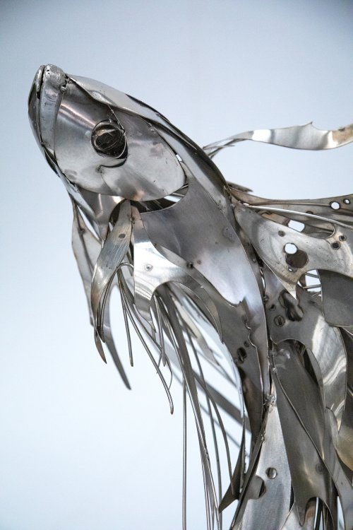 As esculturas de animais metálicos de Georgie Seccull Georgie Seccull arte esculturas metálicas de animais sucata