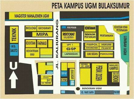 Denah Lokasi Ujian Tulis (UTUL) Universitas Gadjah Mada Tahun 2017 ...