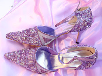 purple evening shoes