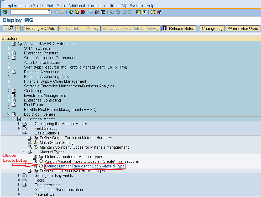 How to Define Number Ranges for Each Material Type in SAP ?