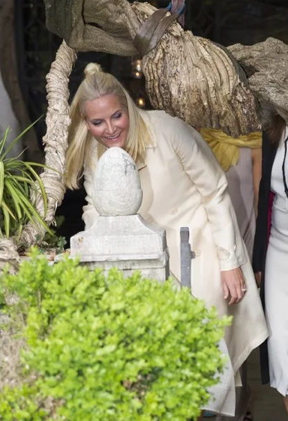 Crown Princess Mette-Marit of Norway opened the the Nordic Pavilion at the Venice Biennale in Venice.