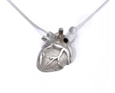 Anatomical heart jewelry