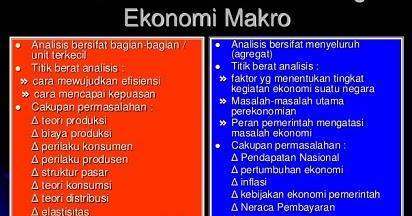 Perbedaan Ekonomi Mikro Dan Makro Secara Keilmuan<script async src=