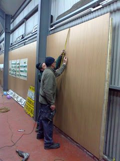 Display boards for Marley Hill carriage shed