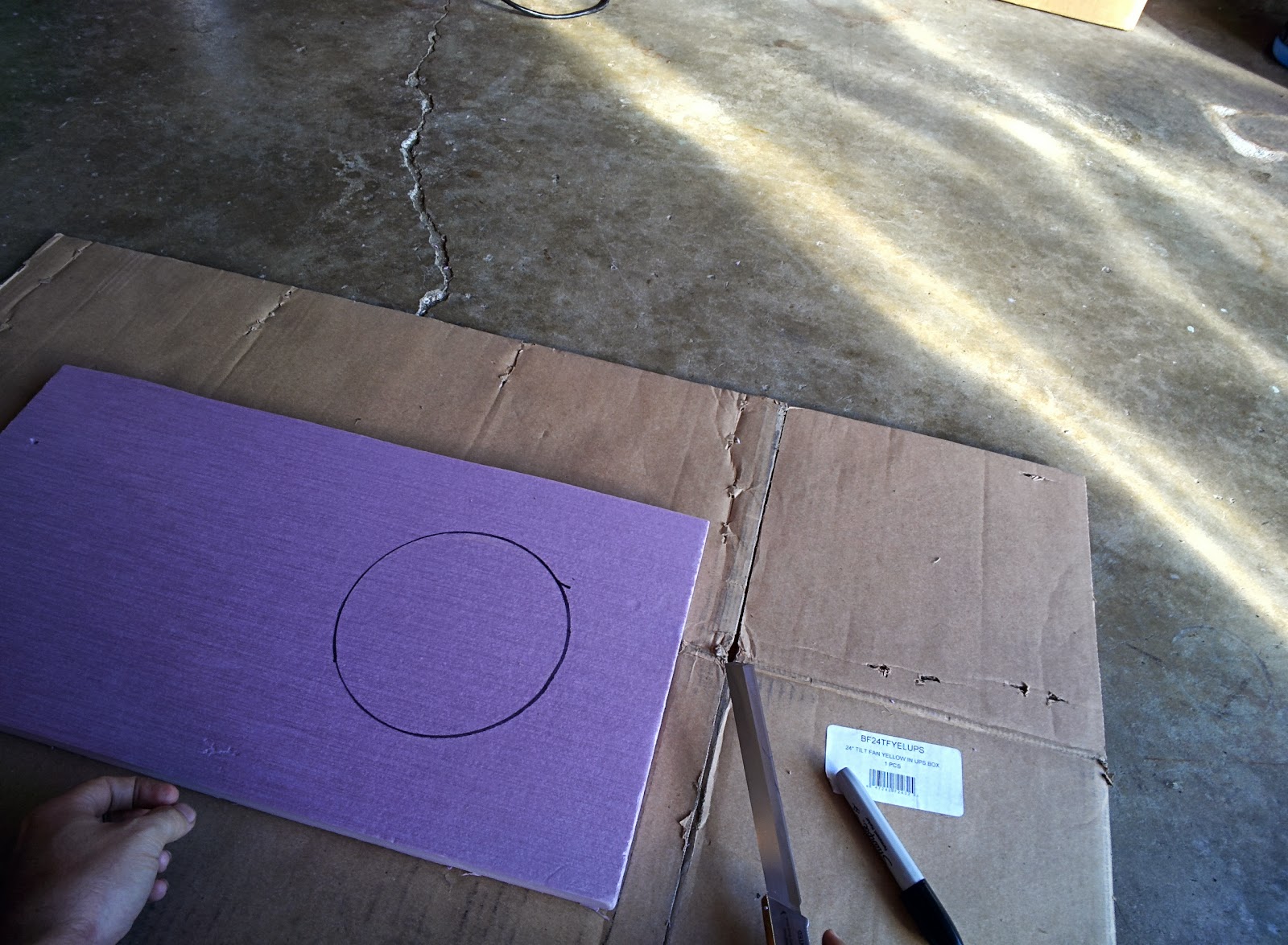 Margin of Air Test cutting lift fan hole