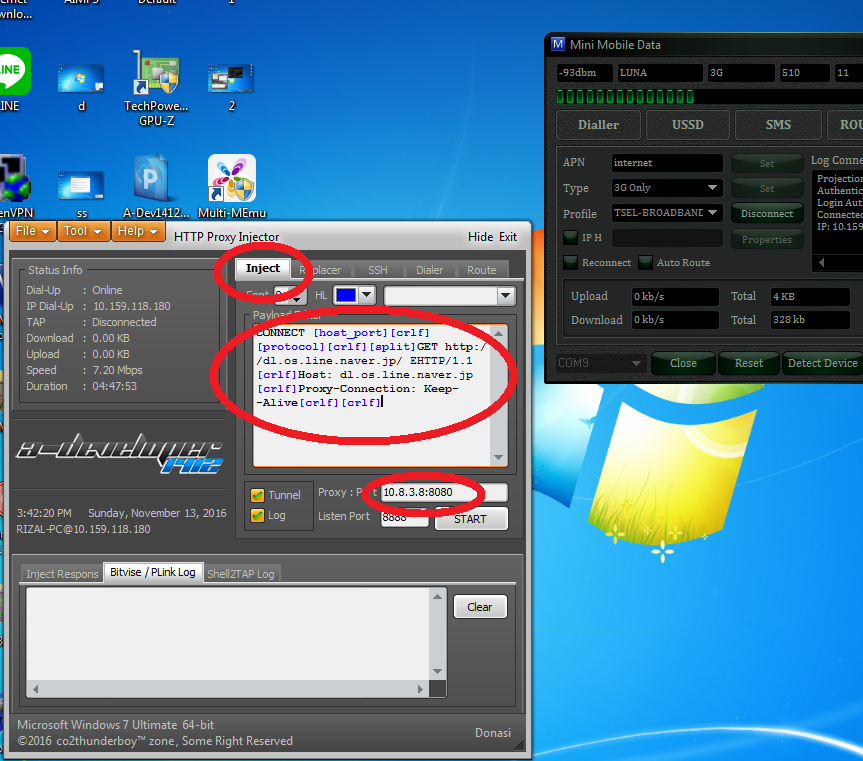 Cara Pakai HTTP Injector Untuk PC / Cara menggunakan Http injector pc