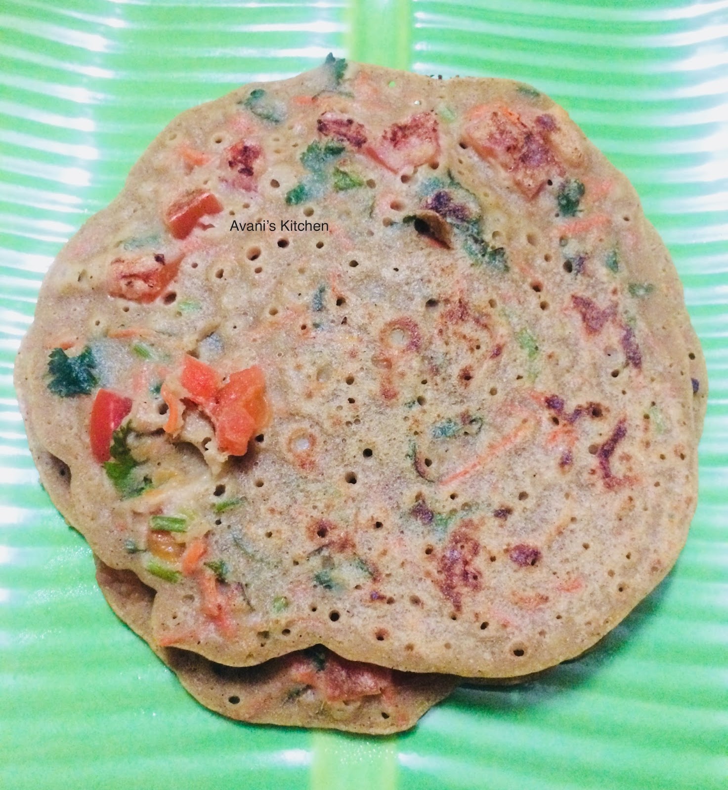 Avani's Kitchen BajraOats Uttapam