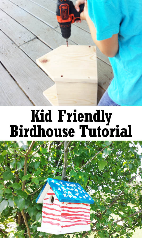 Kid Friendly Birdhouse Tutorial DIY Home Sweet Home
