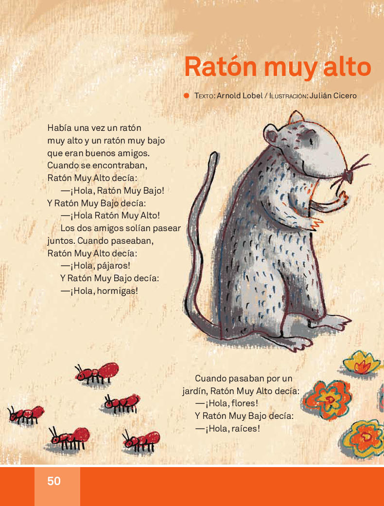 Ratón muy alto y ratón muy bajo - Español Lecturas 3ro 2014-2015