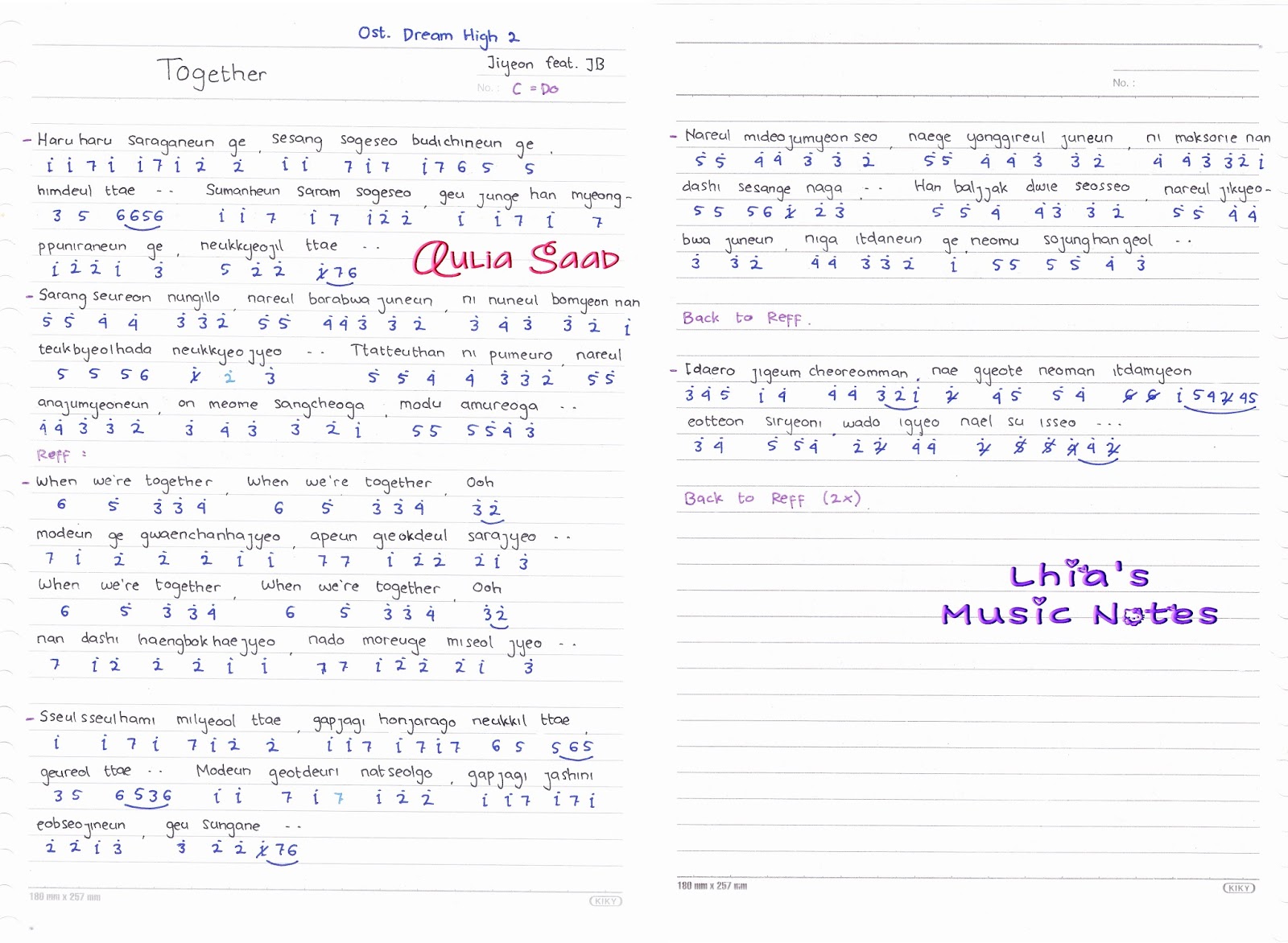 Doa Yabes Not Angka Contoh Soal Dan Materi Pelajaran 2