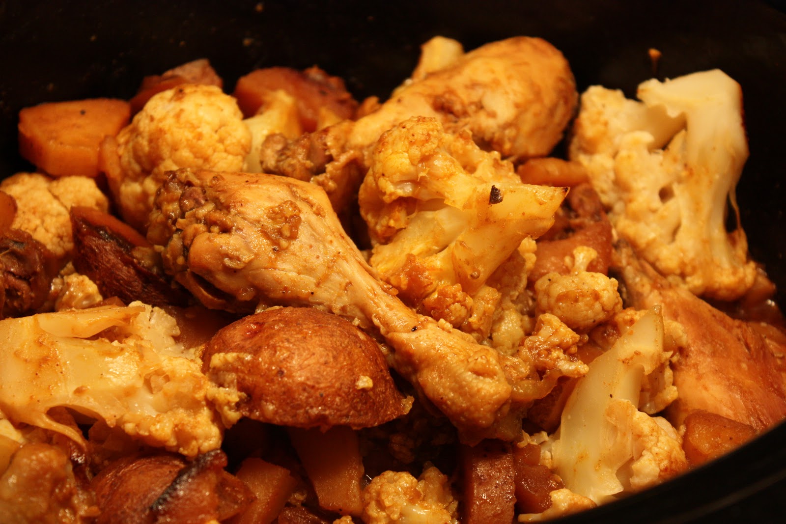 Dinner is done. Mango Curried Chicken Drumsticks.