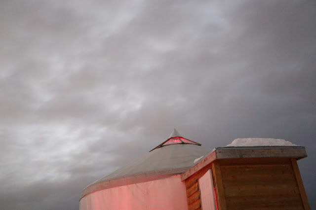 Night sky above our observing yurt, DSLR, 8-second exposure (Source: Palmia Observatory)