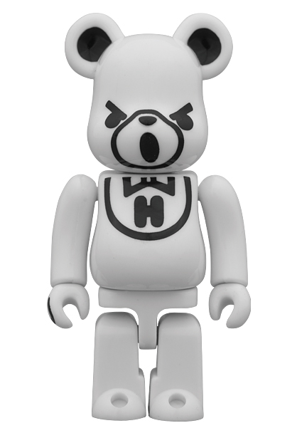 J.ME. (￣ε(#￣): HYSTERIC BEAR BE@RBRICK WHITE