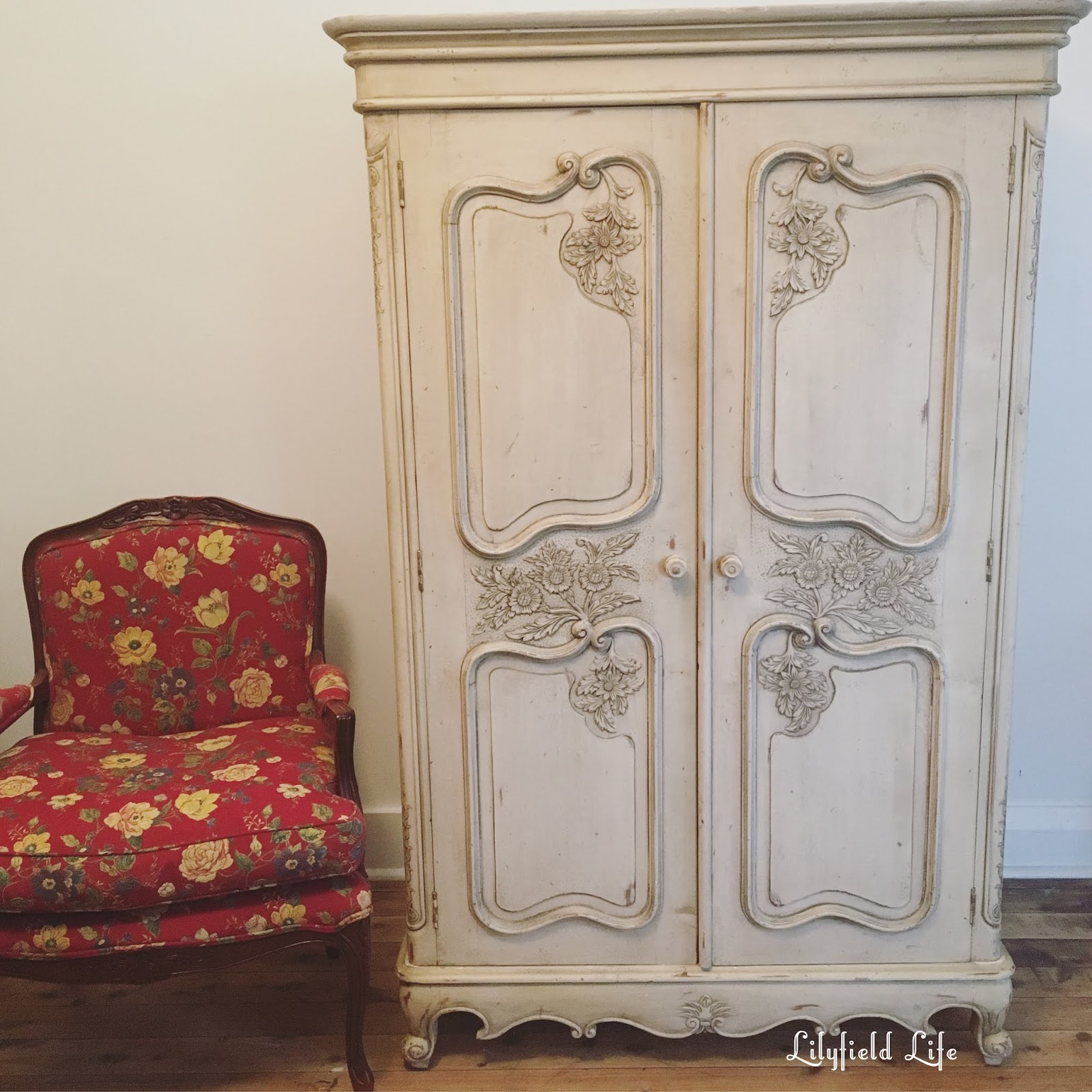 Lilyfield Life Beautiful French Armoire and Vintage Mirrors