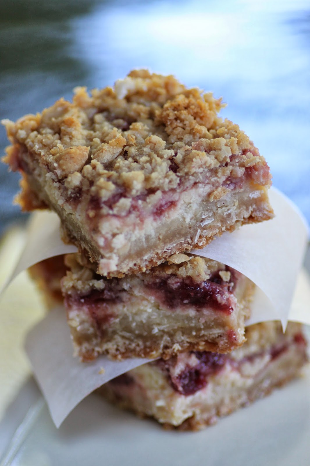 Beauties and the Feast:: Oatmeal Cranberry Cheesecake Bars