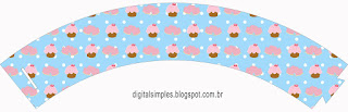 Pastelería de Chicas: Wrappers y Toppers para Cupcakes para Imprimir Gratis.