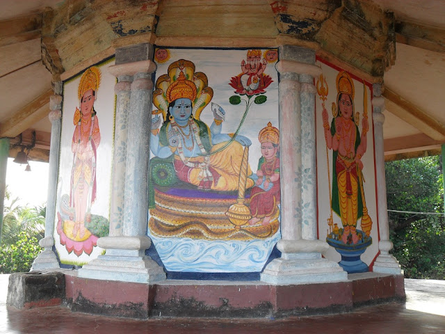 Индия, Гокарна, роспись маленького храма 