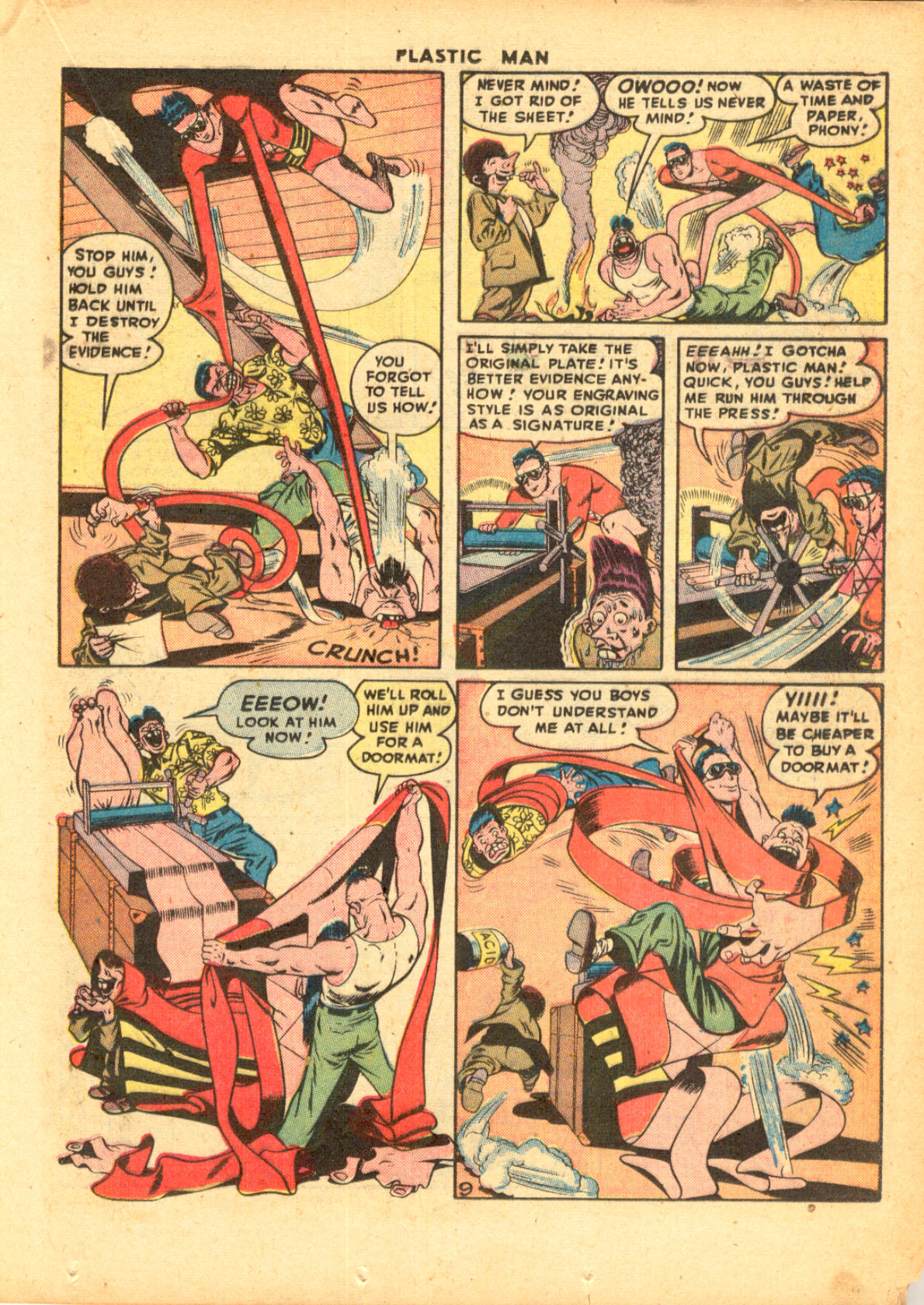 Read online Plastic Man (1943) comic -  Issue #9 - 23