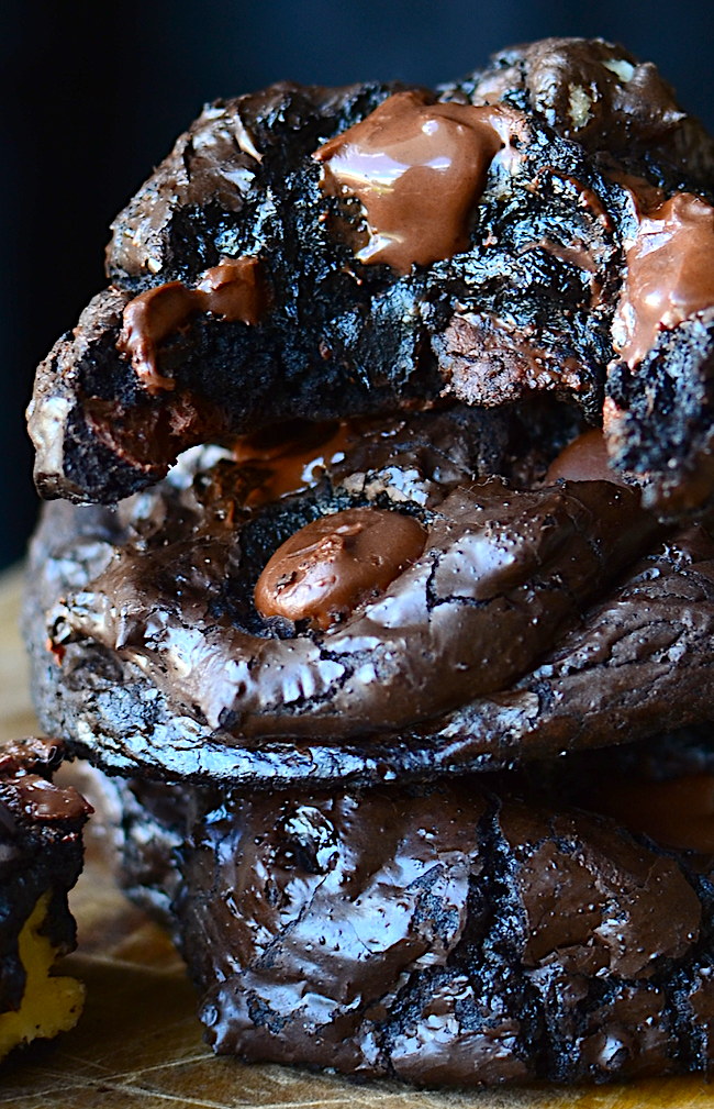 Yammie's Noshery Flourless Dark Chocolate Brownie Cookies