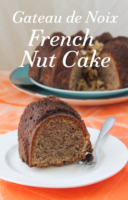 Food Lust People Love: Based on traditional recipes from Périgord, this gateau de noix or French nut cake is made lighter than the original with flour and baking powder in addition to beaten egg whites. It is still dense and rich with a wonderful buttery nutty flavor.
