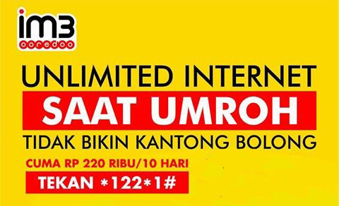 Paket Promo Umroh Indosat Cara Aktif Data Internet Roaming Al Hijaz