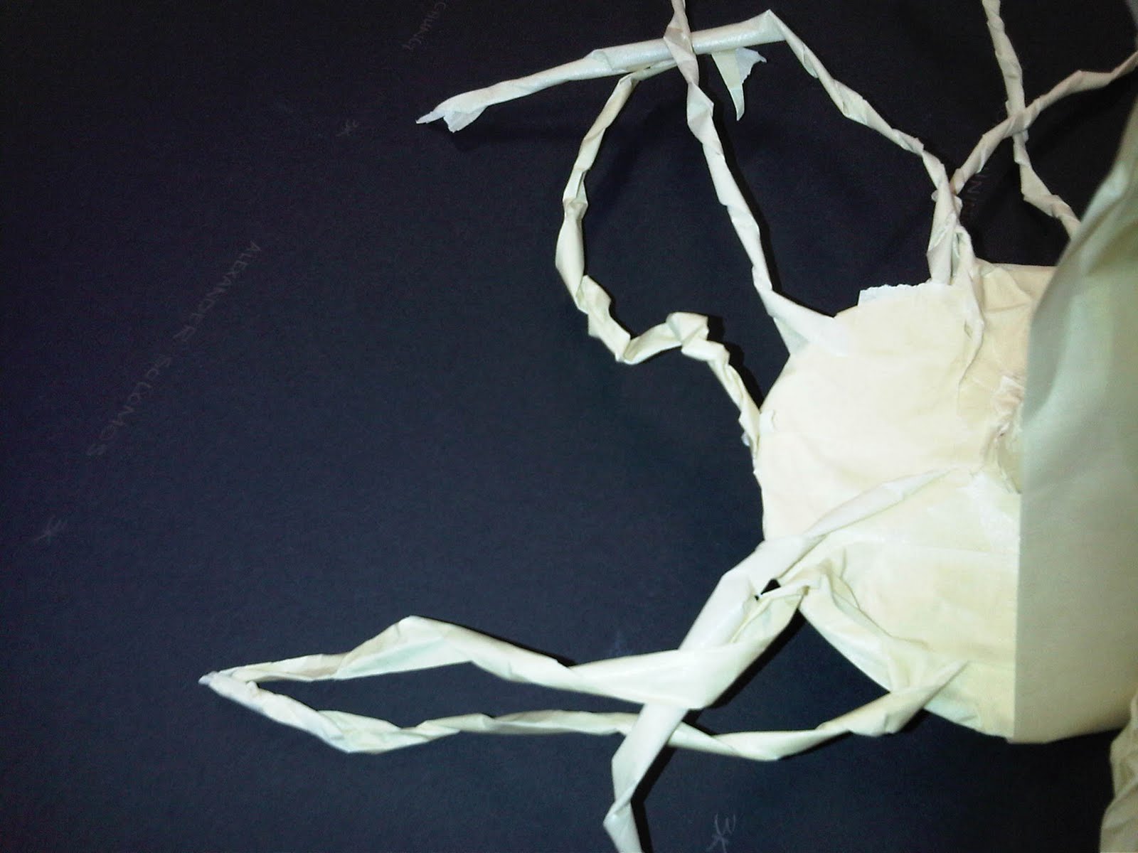 Dominic Changing the Meaning Masking Tape Sculpture