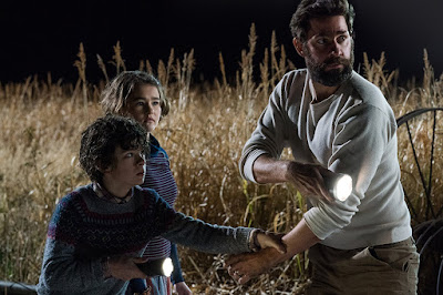 A Quiet Place Noah Jupe, Millicent Simmonds and John Krasinski Image 1