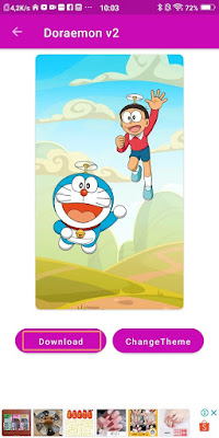 How to Change Vivo Theme Into a Free and Permanent Doraemon Theme 4