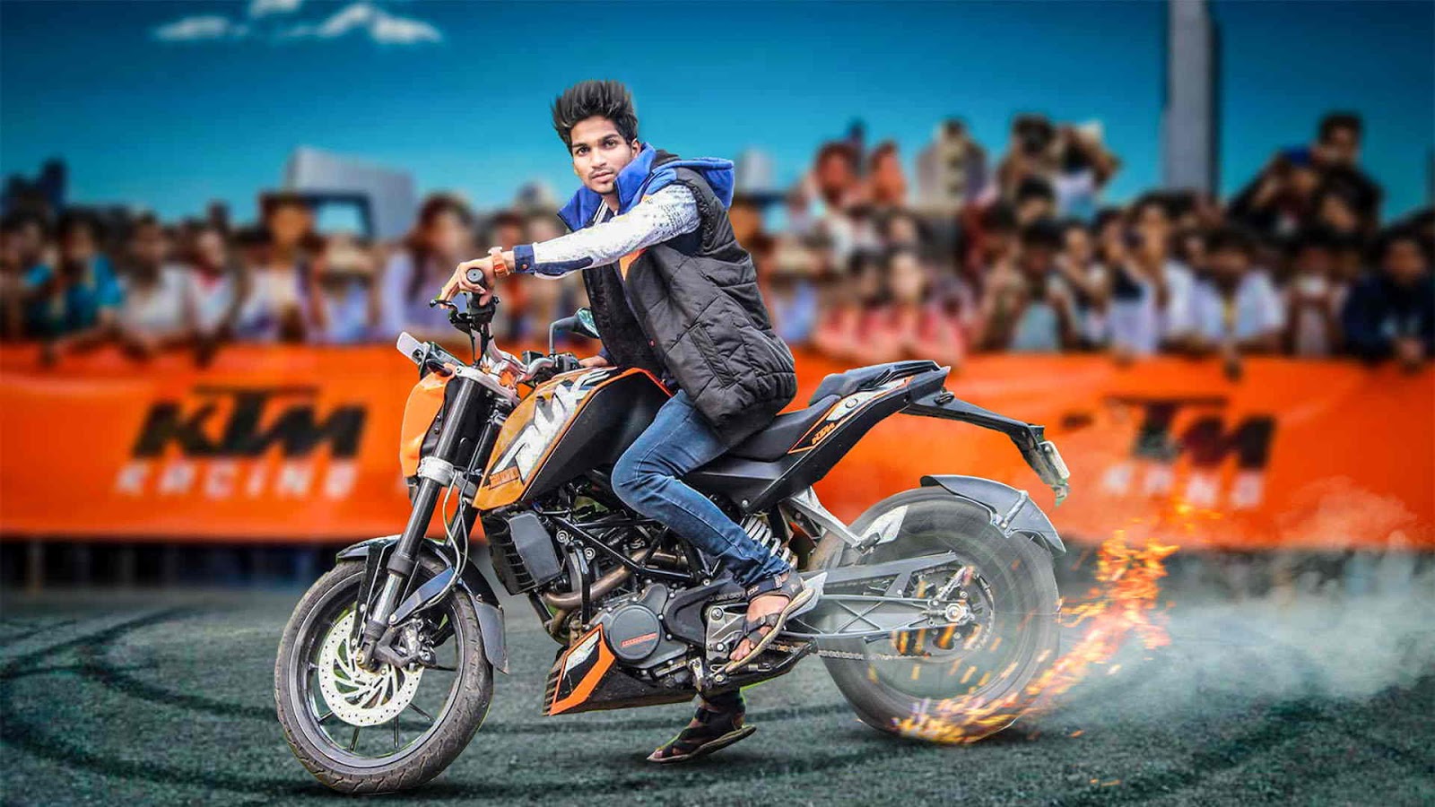 KTM Bike Stunt and effects Manipulation Make Perfect Feel