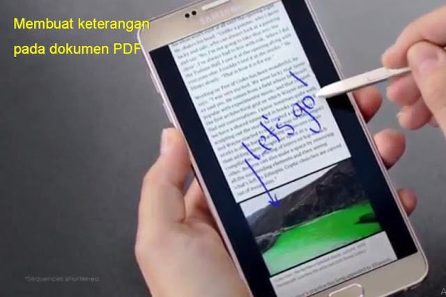 Buat tanda di dokumen Samsung Galaxy Note 5