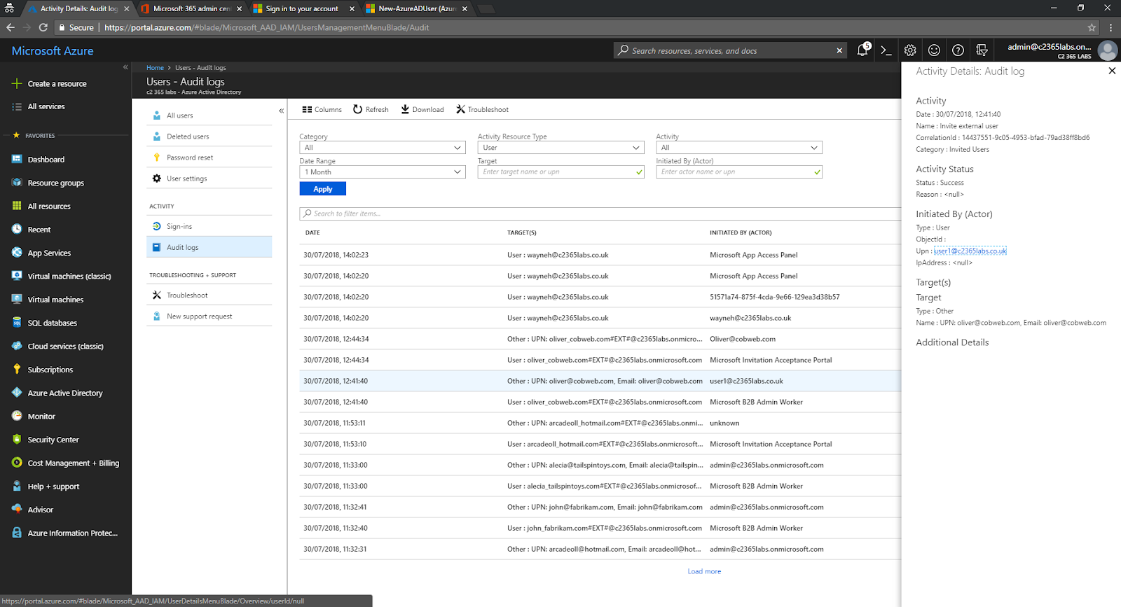 Wave16.com: Getting Azure AD Guest Users with the Azure AD Preview ...