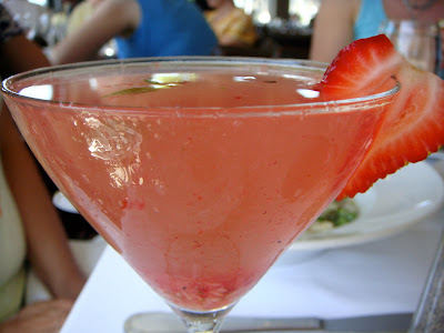 Strawberry-basil martini at Alma Nove, Hingham, Mass.