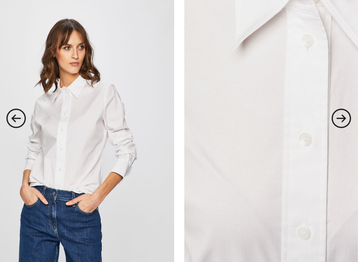Calvin Klein - Camasa alba de dama eleganta Calvin Klein - Camasa alba de dama eleganta