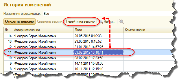 3. 3. история изменений в 1с. история изменений в 1с.