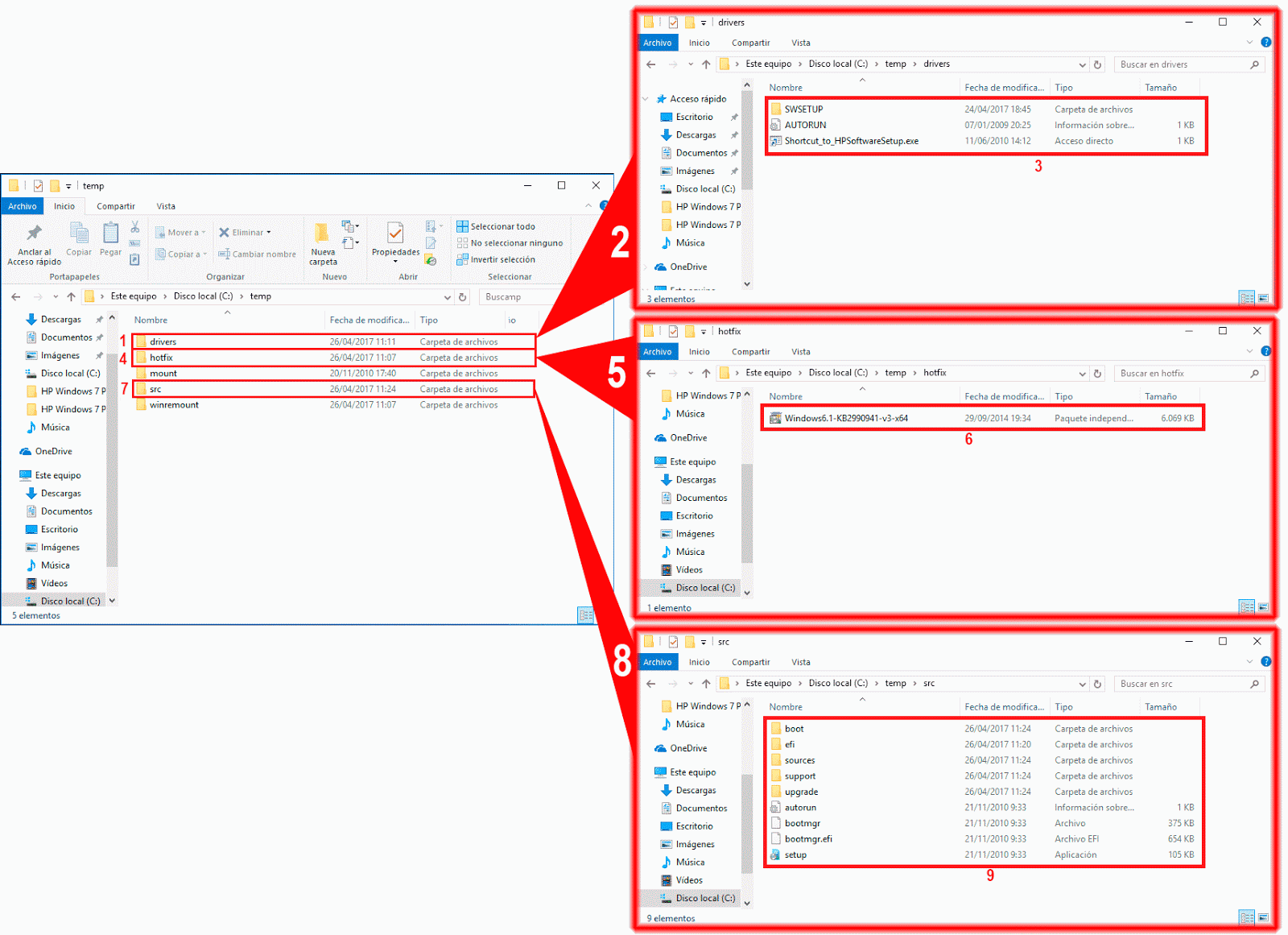 Pantallazos.es: Windows Client: Crear un DVD de instalación agregando